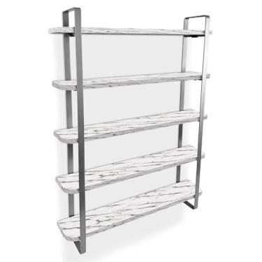 Imagem de Expositor De Esmalte Arusi Nicho Organizador 5 Prateleiras - Prata/vulcano