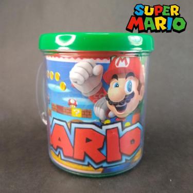 Imagem de Kit Boneco Colecion. Luigi Super Mario 13Cm + Caneca