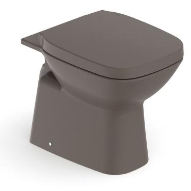 Imagem de Kit Vaso Sanitário Convencional Com Assento Termofixo Queda Amortecida Debba Classic Roca Café