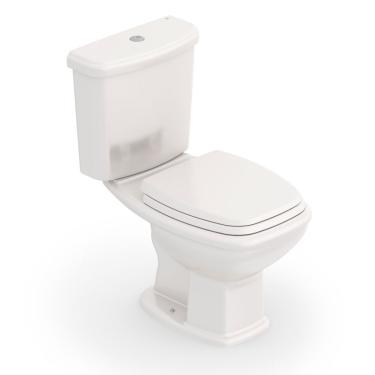 Imagem de Kit Vaso Sanitário Com Caixa Acoplada E Assento Soft Close Fit Plus Celite Pergamon