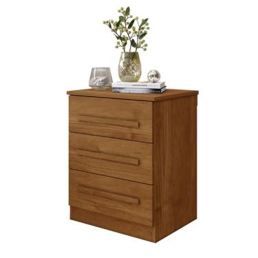 Imagem de Mesa De Cabeceira Império 4 Gavetas Benetil Cor:cinamomo