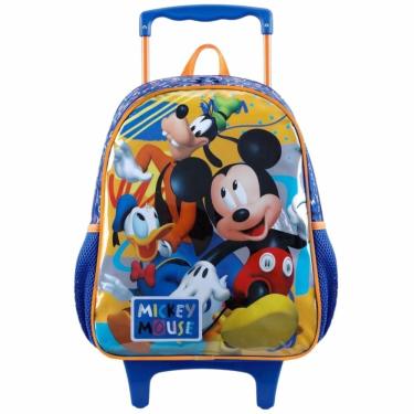 Imagem de Mochila Rodinhas Infantil Escolar Mickey Pateta Xeryus