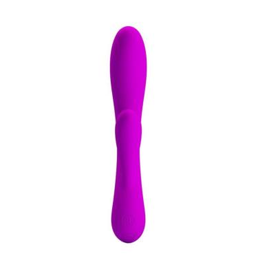 Imagem de Vibrador Ponto G Recarregável Com Estimulador E 30 Vibrações - Pretty Love - Magenta
