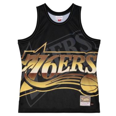 Imagem de Regata Mitchell & Ness Swingman Jersey Big Face Fashion Tank Philadelphia 76ERS Masculino-Masculino