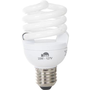 Imagem de Lâmpada Mini Espiral 20W Kian Branca 127V