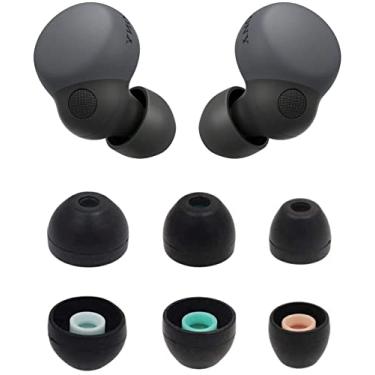 Imagem de ALXCD Pontas Auriculares Compatíveis Com Fones De Ouvido Sony Linkbuds S Wfls900N/B, P/M/G, 3 Tamanhos, Pares Silicone Macio, Reposição, P, Preto P