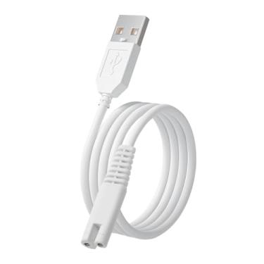 Imagem de Tonton Cabo De Carregamento Usb 3V Para Waterpik Water Flosser Wp360, Wp360W Wp360C Wp400 Wp440 Wp440C Wp462, Wp462W Wp450 Wp468 Wf13 Wp100 Series, Portátil 1,5 M (Branco)