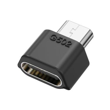 Imagem de IVYGROW Adaptador Usb-C Compatível Com Mouse Gamer Sem Fio Logitech G502, Conversor Micro Usb Para Tipo C, Ajuste Específico Cada Modelo, Suporte Carregamento E Sincronização De Dados, Instalação Em