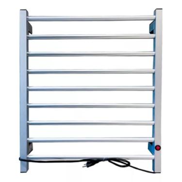 Imagem de Toalheiro Térmico Elétrico para Toalhas, Design Moderno, Aquecedor de Toalgas, Secagem Rápida e Economia de Energia, Ideal para Banheiros e Lavabos - 127V - 3 Opções de Cores (PRATA)