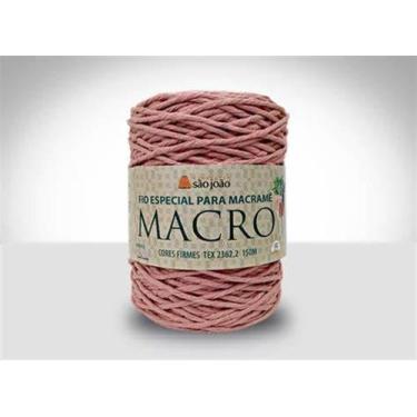 Imagem de Fio Especial p/ Macramê Macro - TEXTIL SÃO JOÃO, ROSÊ AM02