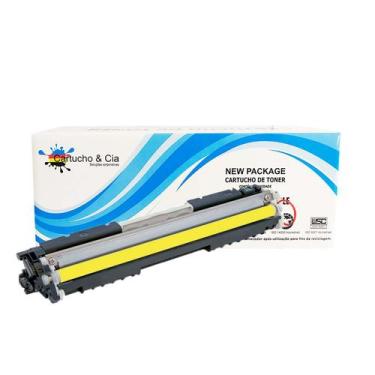 Imagem de Toner Compatível Cf352A 130A Amarelo M176 M177 M177Fw - Cartucho & Cia