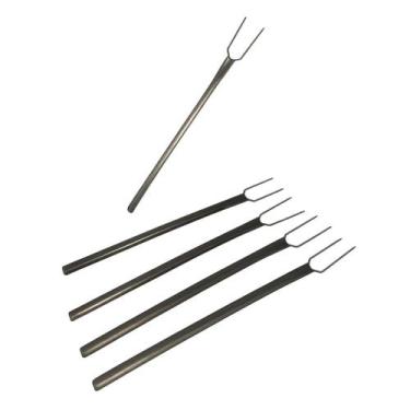 Imagem de Garfo para bombom inox com 2 pontas - comprimento 20cm - KIT com 5 gar