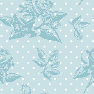 Imagem de Papel de Parede Adesivo Flores Bolinhas 4716963 0,58x3,00M - Adesivo B