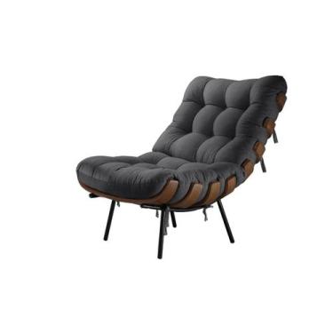 Imagem de Poltrona Costela - Linho Escuro - Larflex