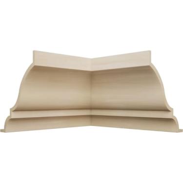 Imagem de 2 13/40.6 cm P x 3 1/5.1 cm A WM48 Americraft Solid Hardwood Stain Grade MiterLink Crown Molding Inside Corner, Poplar (Matches Moulding MLDW01X04WM48PO)