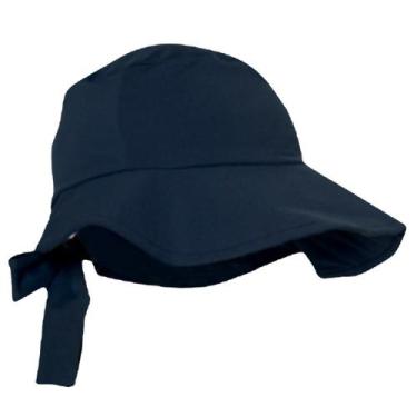 Imagem de Chapéu Viseira Praia Infantil Proteção UV Marinho Tip Top, 3-4