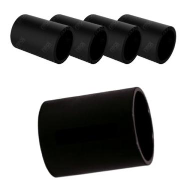 Imagem de Luva De Ligação Conduite Eletroduto 3/4 Encaixe Kit 5 Peças (Preto)