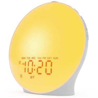 Imagem de Máquina de som Sunrise Alarm Clock JALL com alto-falante Bluetooth