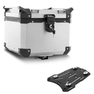 Imagem de Baú Moto Alumínio Top Case 35 Litros + Base de Fixação Super Adventure