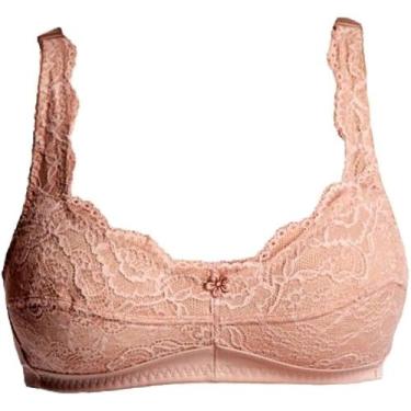 Imagem de Sutiã Mastectomia em Renda Esbelt - Chocolate - Tamanho 40