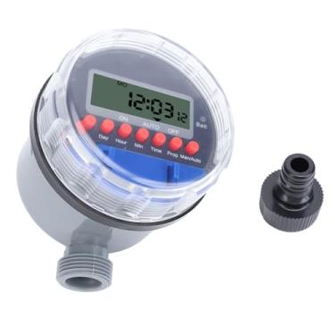 Imagem de Timer de água do sprinkler timer de água Timer de água LCD Exibição de mangueira digital eletrônica Controlador de irrigação de torneira para jardim de jardim de jardim ABS