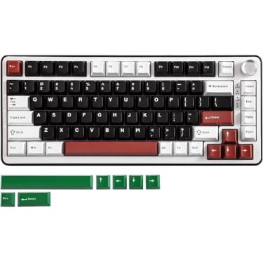 Imagem de Teclado mecânico sem fio B75 PRO, 75% junta de teclado para jogos, teclado personalizado Hot Swap com botão, interruptores pré-lubrificados RGB, Bluetooth/Tipo-C/2,4G (Black)