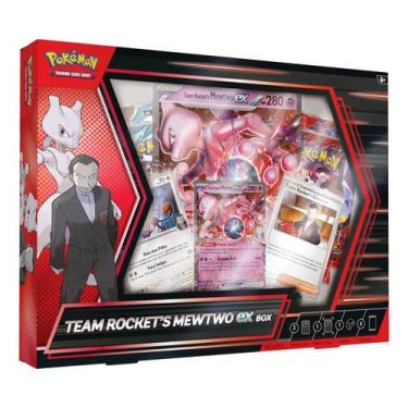 Imagem de Box Pokemon Team Rockets Mewtwo Ex Cartas Pokemon Inglês