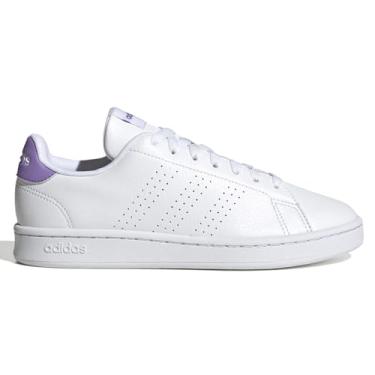 Imagem de adidas T nis feminino Advantage, Nuvem, branco-violeta Fusion, 8.5
