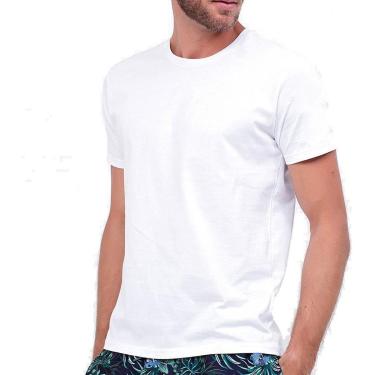Imagem de Camiseta Masculina Algodão Básica Camisa Atacado 30.1  Lisa-Masculino
