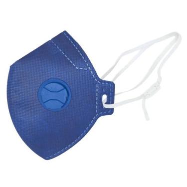 Imagem de Máscara Respirador PFF2 com Válvula Azul New Prot 100 Peças Argetex 80
