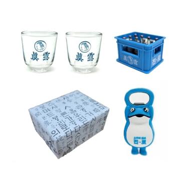 Imagem de MYTEMS Conjunto de 4 copos de shot Soju coreano + abridor de garrafas Toad Soju Mini Box Soju