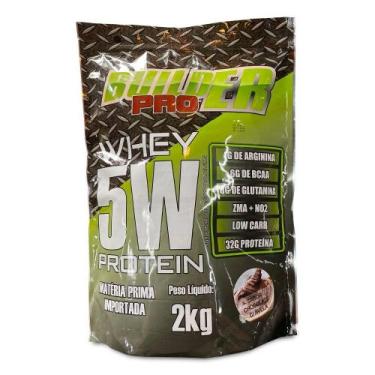 Imagem de Whey protein 5w - 2kg - builder pro - BODY SHAPE, Chocolate com avelã