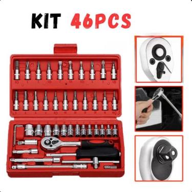 Imagem de Maleta compacta com ferramentas 46 peças organizadas - FAZA