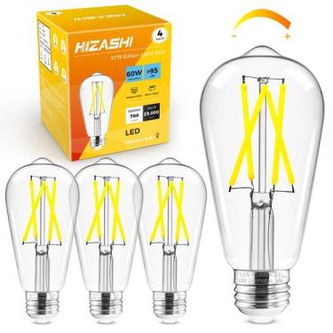 Imagem de Lâmpada LED Edison Hizashi 6W 60W equivalente E26 regulável 5000K