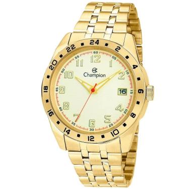 Imagem de Relógio CHAMPION masculino analógico dourado branco CA31382H