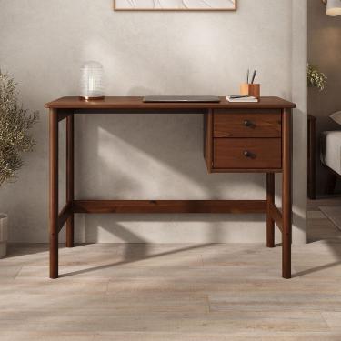 Imagem de Mesa De Escritório Computador 110 cm Madeira Castanho Marlo