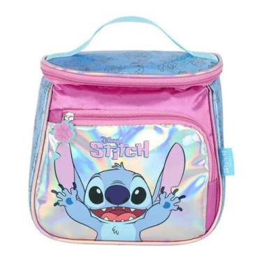 Imagem de Lancheira Térmica Stitch Holográfica Lilás Luxcel LA42413SC Lançamento