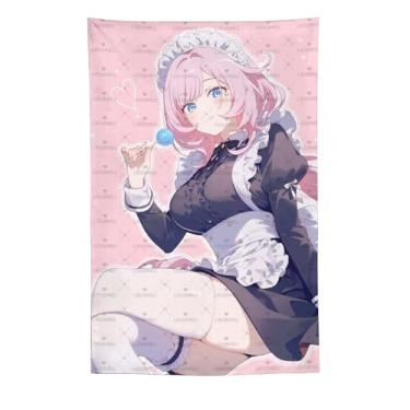 Imagem de LIEGBMEU Sexy Bikini Hot Anime Girl Tapeçaria 152.4 cm x 228.6 cm Interior Exterior Wall Quilt Art Decoração de Tapeçaria Caprichosa, Aa029