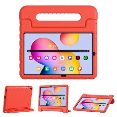 Imagem de Capa infantil para Samsung Galaxy Tab S6 Lite 10,4 polegadas 2024 2022 2020 modelo (SM-P610/P615/P613/P619), capa protetora leve à prova de choque com alça conversível com compartimento para S Pen