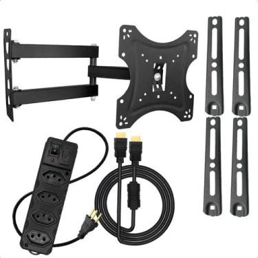 Imagem de Suporte TV Articulado 14 a 55 Polegadas Lcd Led Plasma+ Cabo HDMI + Fi