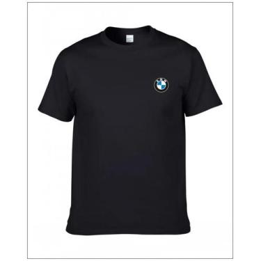 Imagem de Camiseta Unissex De Algodão BMW Verão Clássico Logotipo Estampado Moda