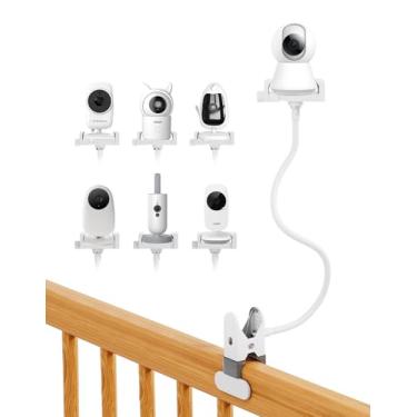 Imagem de Gusfeliz Suporte universal para monitor de bebê, suporte de câmera de bebê para monitor de bebê, acessórios de bebê para mamãe aconchegante/boifun/babystar/Philips Video, clipe para celular