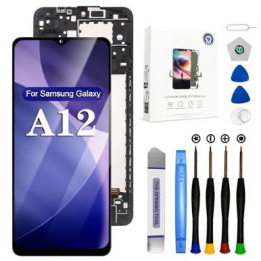 Imagem de EFAITHFIX Substituição de tela para Samsung Galaxy A12 com moldura de tela LCD digitalizador de 6,5 polegadas para Samsung A12 A125U S127DL A125A A125W Kit de substituição de tela sensível ao toque