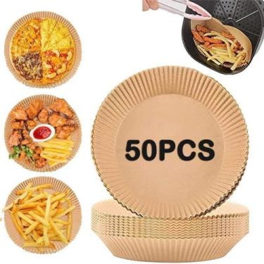 Imagem de Forma Airfryer Forro De Papel Descartável 50 Peças Grande - Topchef