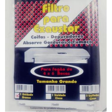 Imagem de Filtro Para Exaustor Branco Anti Chamas - Oriplast