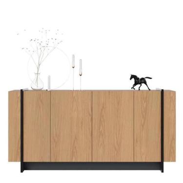 Imagem de Buffet Aparador Copacabana 4 Portas - Colibri, Freijó e Preto