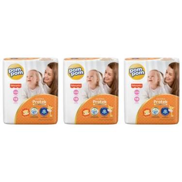 Imagem de Fralda Pompom Derma Prote Jumbo Tam XXG- ATACADO BARATO - 54 Unidades/