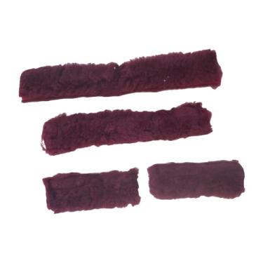 Imagem de Generic 4x para cabrestos de cavalo Tubos para cabrestos de cavalo Macios Fácil Manutenção Leve Equipamento para cavalos protetoras respiráveis, Vermelho Escuro