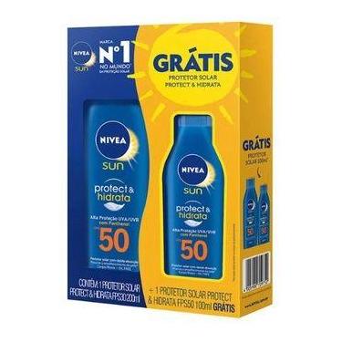 Imagem de Kit Protetor Solar Nivea Sun Protect & Hidrata FPS50 200ml + Nivea Sun