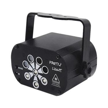 Imagem de Luz De Festa Disco LED RGB 60 128 Modos Projetor Laser DJ Recarregável